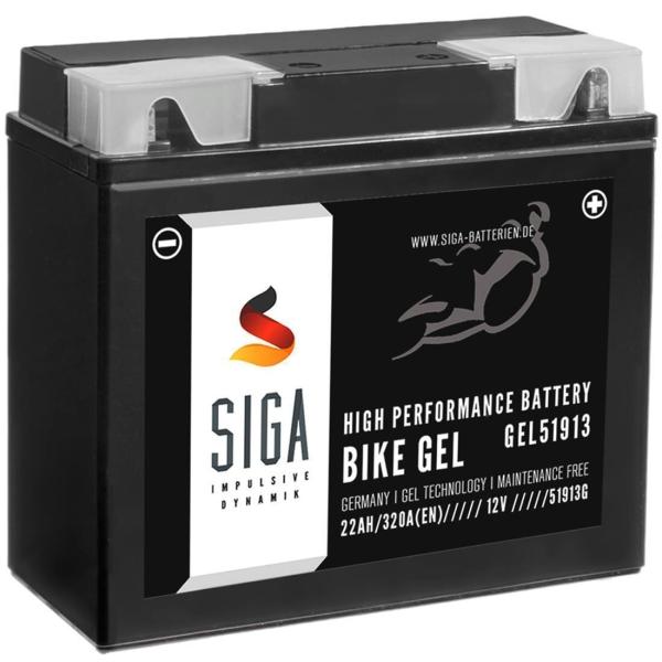 Batterie moto gel SIGA Bike 51913 22 Ah 12 V
